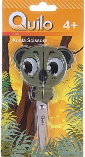 قیچی تیغه فلزی لبه گرد کوچک طرح کوآلا مدل کیدز کویلو Quilo kids koala scissors