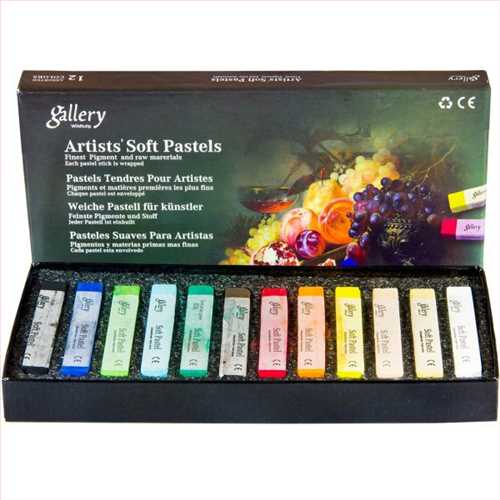 پاستل گچی سافت 12 رنگ مدل  وایلد تولیپ(MPV -12 Wildtulip Gallery 12 Color Chalk Pastell ) گالری