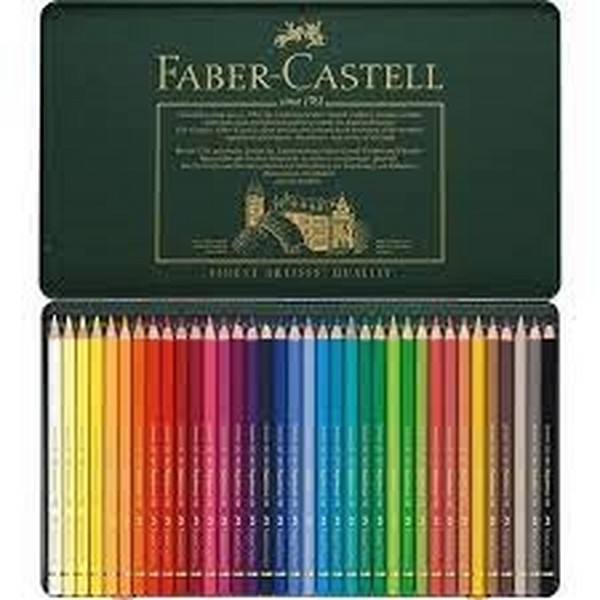 مداد رنگی 36 رنگ جعبه فلزی مدل پلی کروموس (Faber castell polychromos colour pencils) فابر کاستل