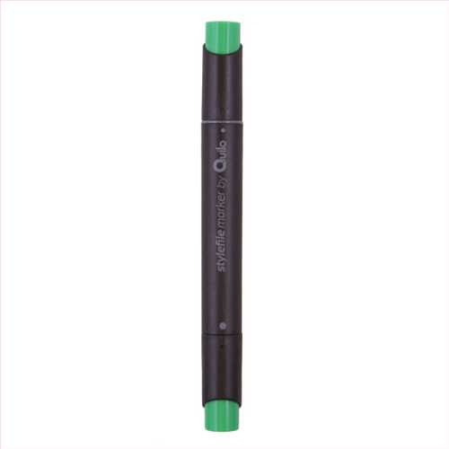 ماژیک دوسرراندو (طراحی) سبز (اشین گرین ) کدرنگ 654 (QUILO STYLEFILE MARKER OCEAN GREEN)  کویلو