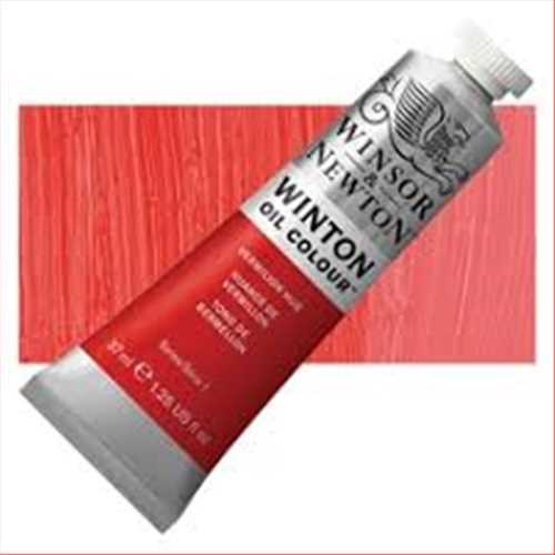 رنگ روغن تیوپی 37 میل قرمز ورمیلیون هیو (VERMILION HUE) کد 42 مدل وینتون (WINSOR WINTON OIL COLOUR VERMILION HUE) وینزور