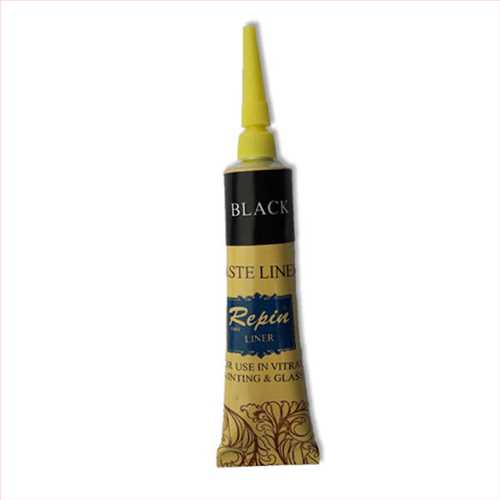 خمیر دورگیر ویترای  21 میل (لاینر ویترای ) رنگ مشکی (سیاه) رپین Repin paste line black 21 ml