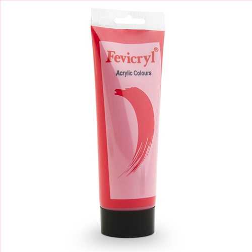 رنگ اکریلیک 120 میل قرمز (پریمری  مجنتا) (Fevicryl Acrylic colours primary magenta) کد AC22 فیویکرل