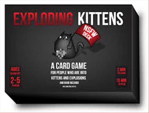 بسته بازی فکری کارتی گربه های انفجاری (Exploding Kittens) (بازی فکری ارجینال شرکت کیک استارتر )