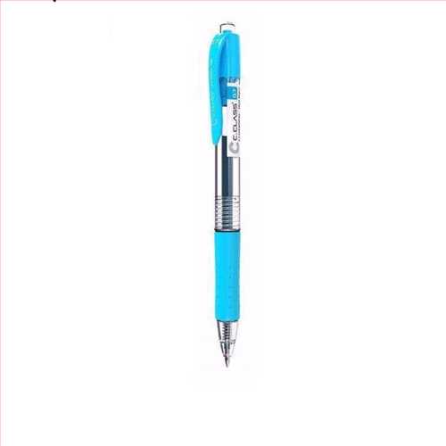 خودکار فشاری (آسان نویس)قطرنوشتاری0.7رنگ آبی فیروزه ای مدل یوناک سی کلاس C.CLASS U-KNOCK GEL PEN