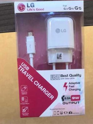 بسته شارژر ال جی برای اندروید مدل پکدار (Fast charge) LG Mobile Charger