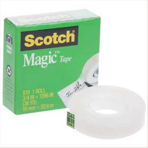 چسب کالک بی رنگ 36 یارد، عرض 2 سانتی کد 810 مدل مجیک (SCOTCH MAGI) اسکاچ