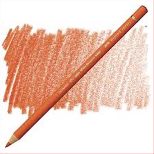 مداد پلی کروموس (پلی کروم) نارنجی (دارک کادمیوم ارنج) کد رنگ 115(FABER-CASTELL POLY CHROMOS DARK CADMIUM ORANGE)  فابر کاستل