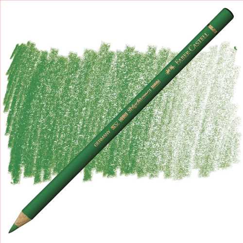 مداد پلی کروموس (پلی کروم) سبز (پرمننت گرین) کد رنگ 266 (FABER-CASTELL POLYCHROMOS PERMANENT GREEN) فابر کاستل