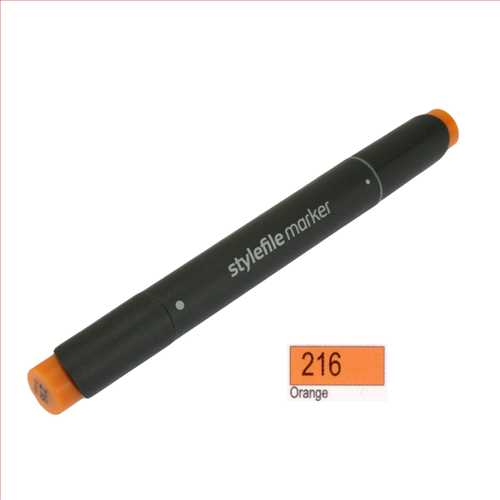 ماژیک دوسر راندو (طراحی) نارنجی (ارنج) کدرنگ 216 (QUILO STYLEFILE MARKER SALMON) کویلو