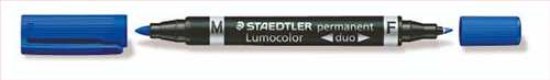 ماژیک سی دی  پرمننت چندمنظوره دوسر M وF رنگ آبی مدل لوماکالر استدلر STAEDTLER PERMANENT LUMOCOLOR