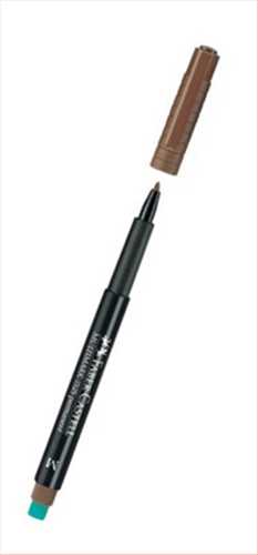 ماژیک پرمننت چند منظوره قطر نوشتار M  پاکن دار رنگ مشکی(FABER- CASTELL MULTI MARK 1525 PERMANENT) فابر کاستل