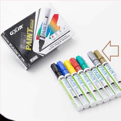 ماژیک پرمننت نوک گرد تینری ساچمه ای مدل P262 طلایی (گلد) ارجینال PAINT MEDIUM TIP MARKER P262