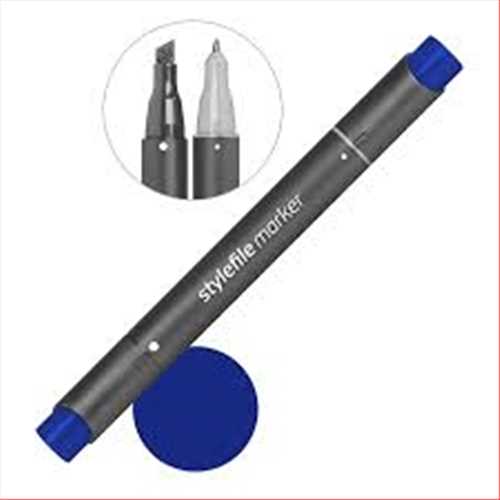 ماژیک دوسر راندو (طراحی) آبی (الترامارین) کدرنگ 556 (QUILO STYLEFILE MARKER ULTRAMARINE) کویلو