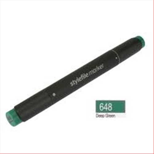 ماژیک دوسر راندو (طراحی) سبز (دیپ گرین) کدرنگ648 (QUILO STYLEFILE MARKER DEEP GREEN) کویلو