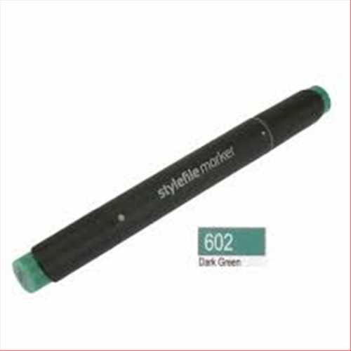 ماژیک دوسر راندو (طراحی) سبز(دارک گرین) کدرنگ 602 (QUILO STYLEFILE MARKER DARK GREEN) کویلو