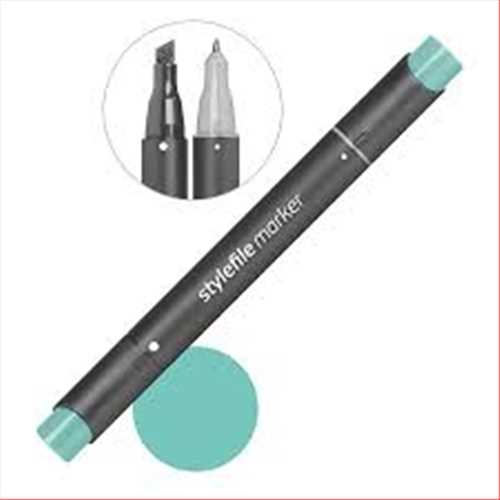 ماژیک دوسر راندو (طراحی) سبز (ترکایز گرین لایت) کدرنگ 606 (QUILO STYLEFILE MARKER TURQUOISE GREEN LIGHT) کویلو