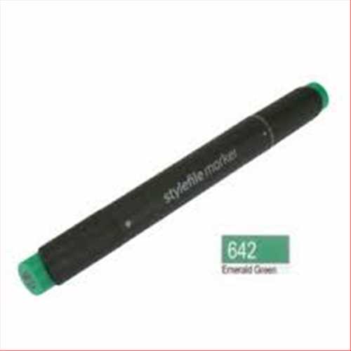 ماژیک دوسر راندو (طراحی) سبز (امرلد گرین) کدرنگ 642 (QUILO STYLEFILE MARKER EMERALD GREEN) کویلو