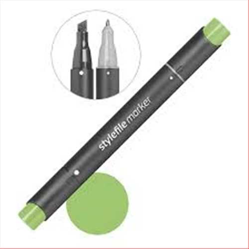 ماژیک دوسر راندو (طراحی) سبز (گرس گرین) کدرنگ 672 (QUILO STYLEFILE MARKER GRASS GREEN) کویلو