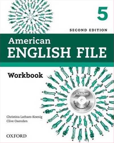 (امریکن انگلیش فایل5  ویرایش 2،با سی دی آکسفورد) American English File 5+workbook+CD