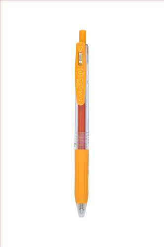 خودکار فشاری (آسان نویس) قطرنوشتاری 0.7 مدل ساراسا رنگ نارنجی روشن کد  JJB15-OR زبرا ZEBRA SARASA CLIP ORANGE