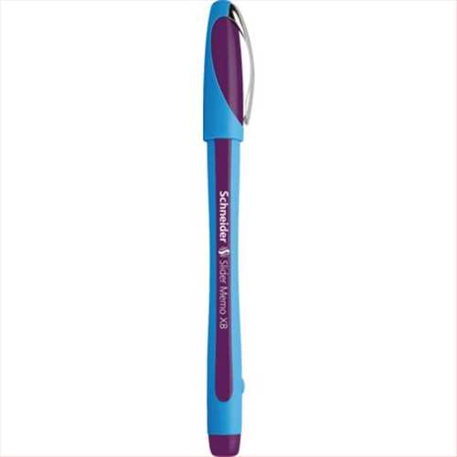 خودکار(آسان نویس)   قطرنوشتاری 1.4 اسلایدر مموایکس رنگ بنفش (Schneider Silder Memo Pen) اشنایدر