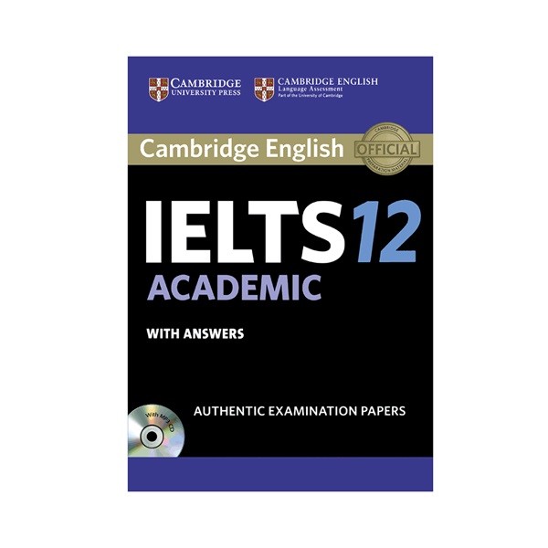 (آیلتس 12 آکادمیک کمبریج با سی دی)  cambridge ielts test academic12 + cd (جنگل)