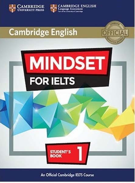 (مایندست فور آیلتس 1 با سی دی و کیو آر کد گلاسه کمبریج)  CAMBRIDGE MINDSET FOR IELTS WITH CD & QR CODE