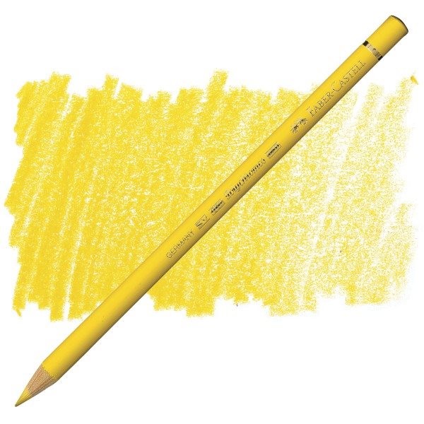 مداد پلی کروموس (پلی کروم) زرد (نیپلز یلو) کد رنگ 185 ( FABER -CASTELL POLYCHROMOS NAPLES YELLOW) فابر کاستل