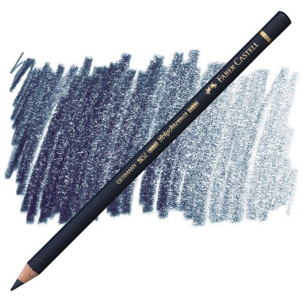 مداد پلی کروموس (پلی کروم) نیلی تیره (دارک ایندیگو) کد رنگ 157 (FABER-CASTELL POLYCHROMOS DARK INDIGO) فابر کاستل