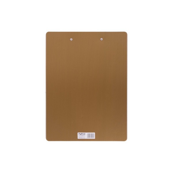 تخته شاسی (زیر دستی) pp ضخیم متالیک سایز A4 رنگ طلایی (PAPCO CLIP BOARD) مدل  CB-10 پاپکو