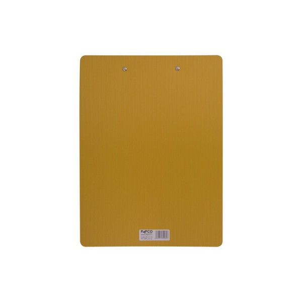 تخته شاسی (زیر دستی) pp ضخیم متالیک سایز A4 رنگ زرد (PAPCO CLIP BOARD) مدل  CB-10 پاپکو