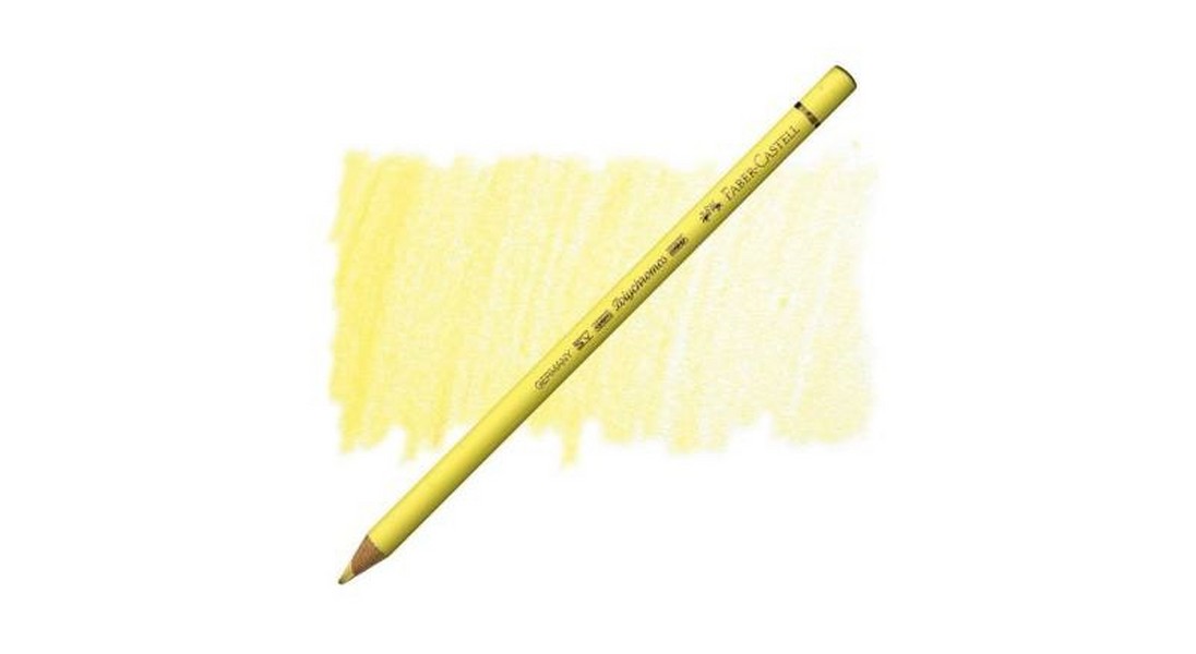 مداد پلی کروموس (پلی کروم) زرد لیمویی (کادمیوم یلو لمون) کد رنگ  205 (FABER -CASTELL POLYCHROMOS  CADMIUM YELLOW LEMON) فابر کاستل