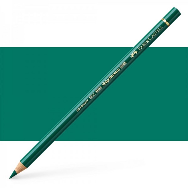 مداد پلی کروموس (پلی کروم) سبز (هوکرز گرین) کد رنگ 159 (FABER-CASTELL POLYCHROMOS HOOKERS GREEN) فابر کاستل