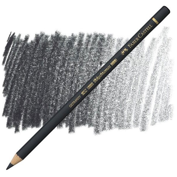 مداد پلی کروموس (پلی کروم) خاکستری (پینز گری) کد رنگ 181 ( FABER-CASTELL POLYCHROMOS PAYNES GREY) فابر کاستل