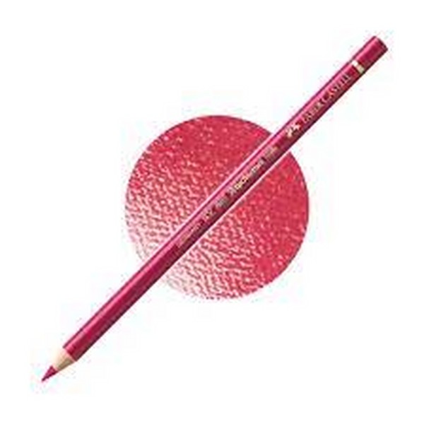 مداد پلی کروموس (پلی کروم) صورتی (پینک کارمین) کد رنگ 127 (FABER-CASTELL POLYCHROMOS PINK CARMINE) فابر کاستل