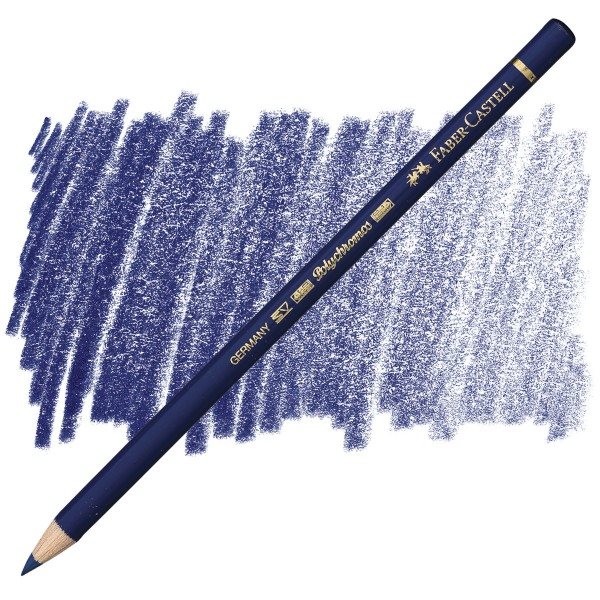 مداد پلی کروموس (پلی کروم) آبی (ایندانترن بلو) کد رنگ 247 (FABER CASTELL POLY CHROMOS INDANTHRENE BLUE) فابر کاستل