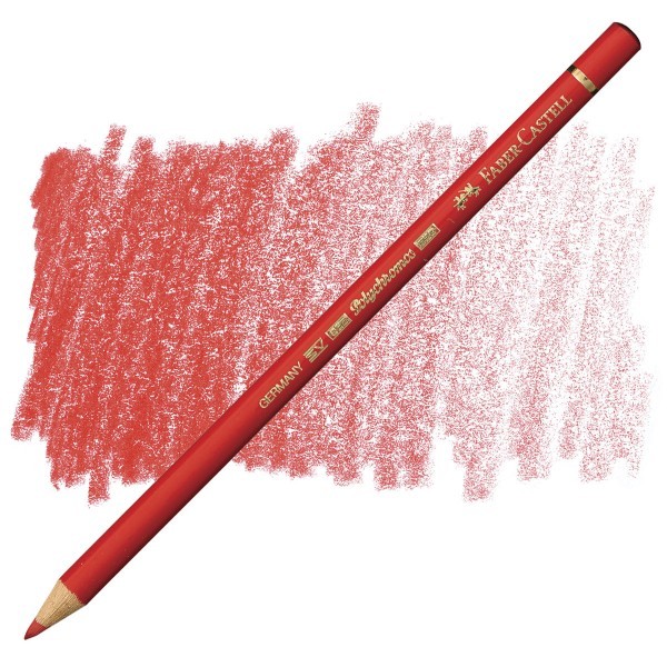 مداد پلی کروموس (پلی کروم) قرمز (اسکارلت رد) کد رنگ 118 (FABER CASTELL POLY CHROMOS SCARLET RED) فابر کاستل