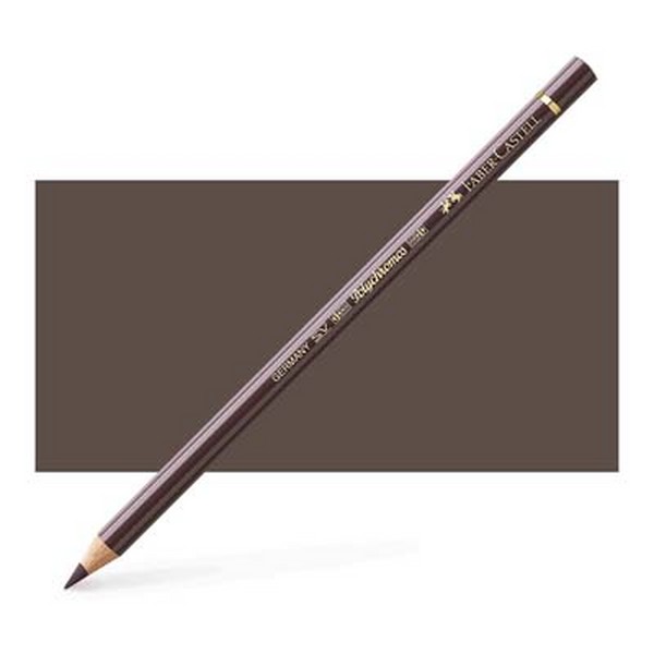 مداد پلی کروموس (پلی کروم) قهوه ای (والنت براون) کد رنگ 177 (FABER CASTELL POLY CHROMOS WALNUT BROWN) فابر کاستل