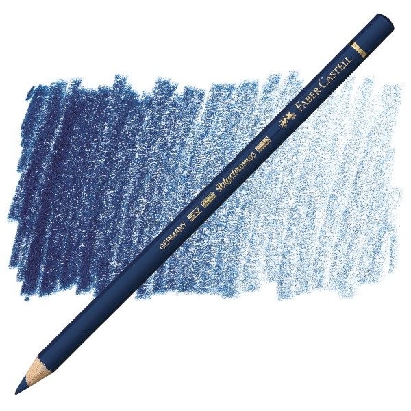 مداد پلی کروموس (پلی کروم) آبی (پراشن بلو) کد رنگ 246 ( FABER-CASTELL POLY CHROMOS PRUSSIAN BLUE) فابر کاستل