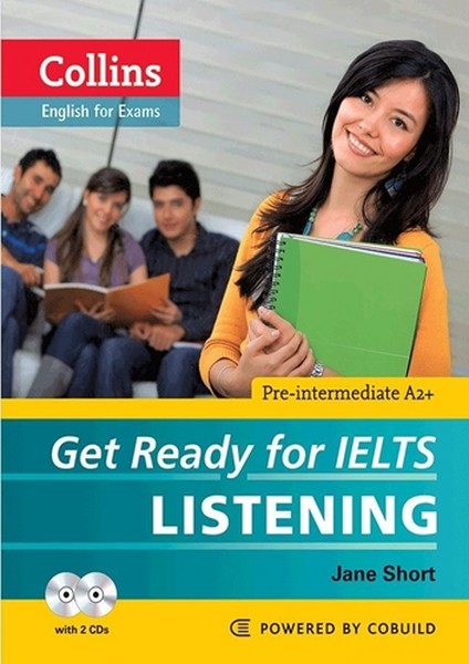 (گت ریدی فر آیلتس لیسنینگ کالینز پری اینتر مدیت با سی دی) GET READY FOR IELTS LISTENING PRE INTERMEDIATE A2+ WITH CD COLLINS