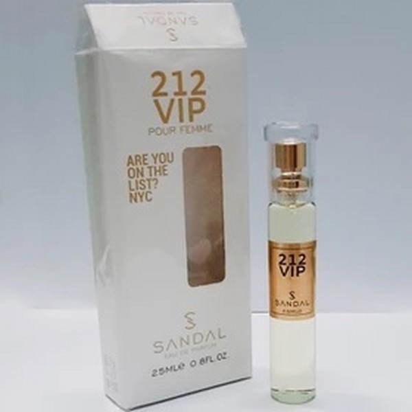 عطر (ادکلن)25 میل رایحه212 وی آی (212 vip) مردانه صندل